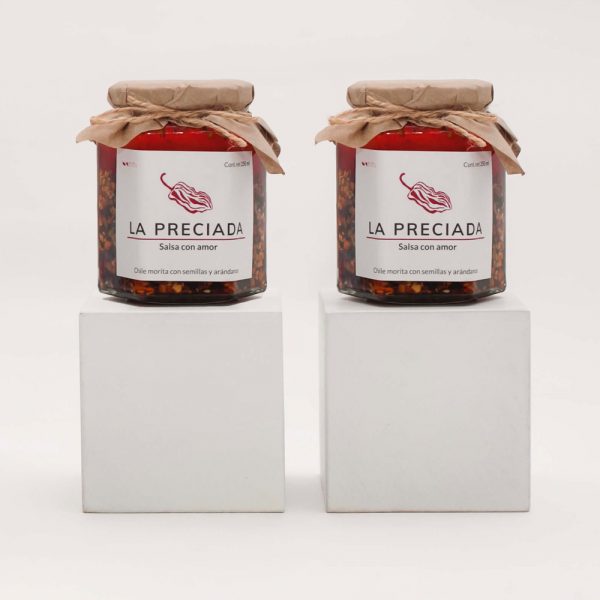 Paquete de 2 salsas Etiqueta blanca